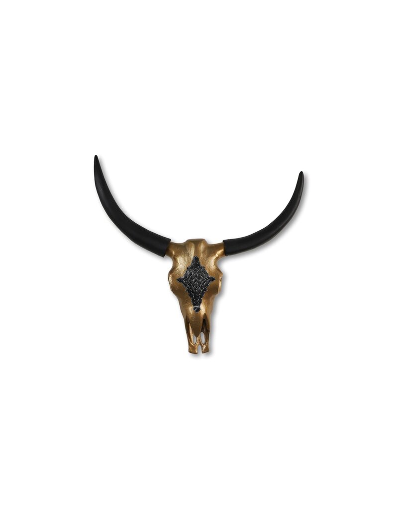 Damn Skull bewerkt  goud  60 cm