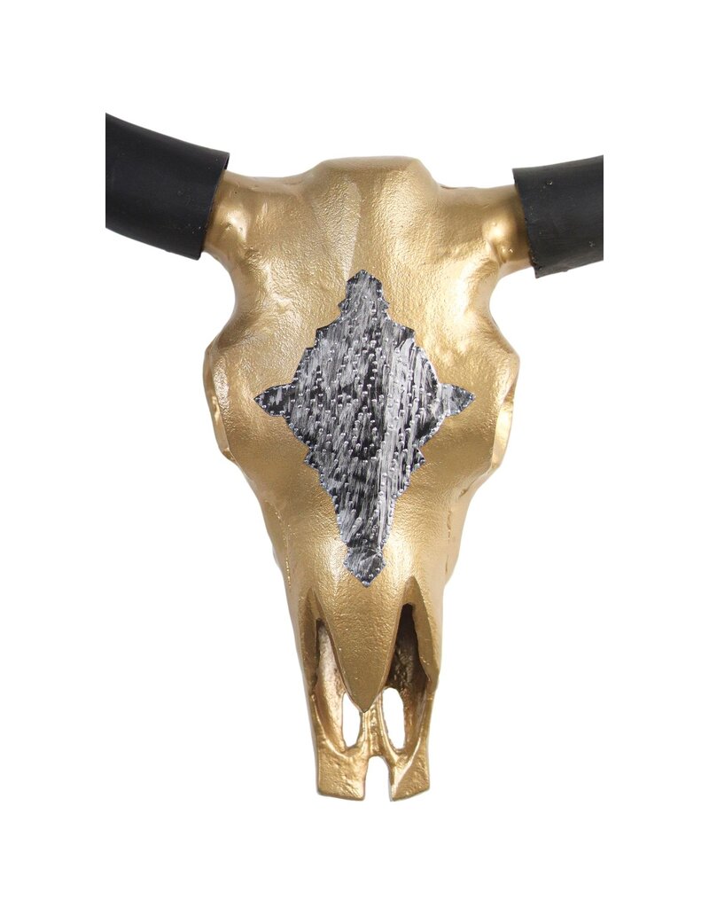 Damn Skull bewerkt  goud  60 cm