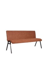 LABEL51 LABEL51 Eetkamerbank Matz - Cognac - Microfiber - 175 cm
