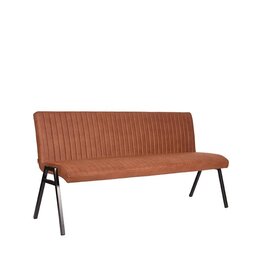 LABEL51 LABEL51 Eetkamerbank Matz - Cognac - Microfiber - 175 cm