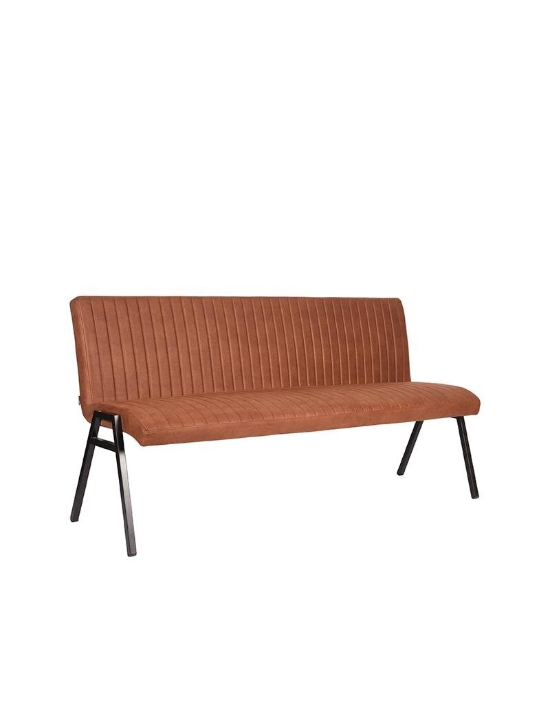 LABEL51 LABEL51 Eetkamerbank Matz - Cognac - Microfiber - 175 cm