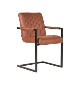 LABEL51 LABEL51 Eetkamerstoel Milo - Cognac - Microfiber