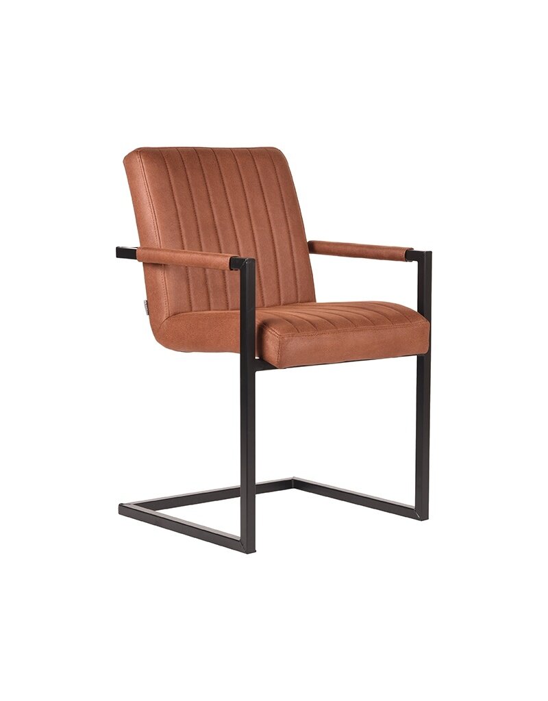 LABEL51 LABEL51 Eetkamerstoel Milo - Cognac - Microfiber