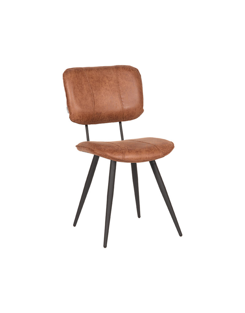 LABEL51 LABEL51 Eetkamerstoel Fos - Cognac - Leder