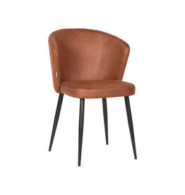 LABEL51 LABEL51 Eetkamerstoel Wave - Cognac - Microfiber