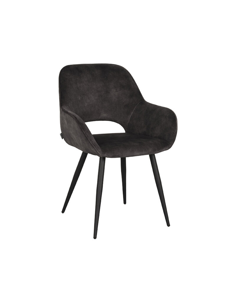 LABEL51 LABEL51 Eetkamerstoel Fer - Antraciet - Velours