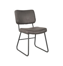 LABEL51 LABEL51 Eetkamerstoel Noah - Antraciet - Microfiber
