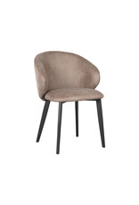 LABEL51 LABEL51 Eetkamerstoel Logan - Taupe - Microfiber