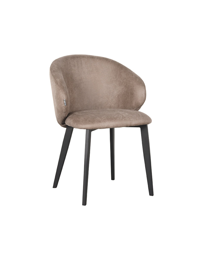 LABEL51 LABEL51 Eetkamerstoel Logan - Taupe - Microfiber
