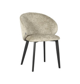 LABEL51 LABEL51 Eetkamerstoel Logan - Beige - Fluweel