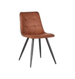 LABEL51 LABEL51 Eetkamerstoel Jay - Cognac - Microfiber