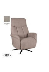 LABEL51 LABEL51 Fauteuil Oslo - Taupe - Micro Suede - Elektrische