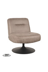 LABEL51 LABEL51 Fauteuil Eli - Taupe - Microfiber