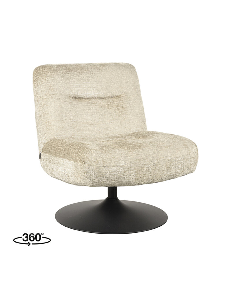 LABEL51 LABEL51 Fauteuil Eli - Beige - Fluweel