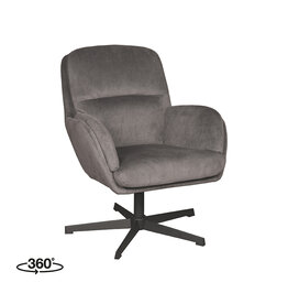 LABEL51 LABEL51 Fauteuil Moss - Antraciet - Cosmo