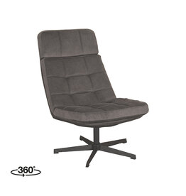 LABEL51 LABEL51 Fauteuil Alvar - Antraciet - Cosmo