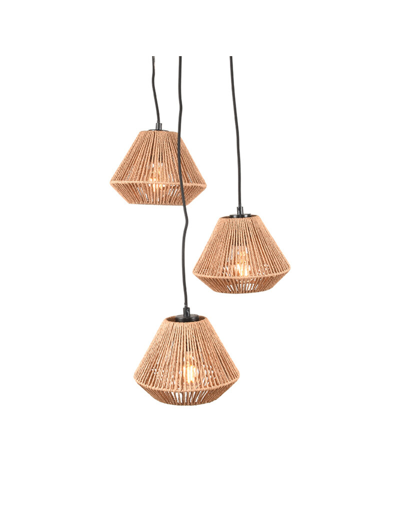 LABEL51 LABEL51 Hanglamp Ibiza - Naturel - Jute - 3-Lichts