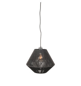 LABEL51 LABEL51 Hanglamp Ibiza - Zwart - Jute - 1-Lichts