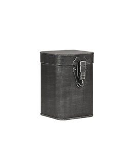 LABEL51 LABEL51 Opbergkist - Antiek grijs - Metaal - M - 12x12x17 cm
