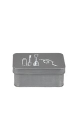 LABEL51 LABEL51 Make-Up opbergkist - Grijs - Metaal
