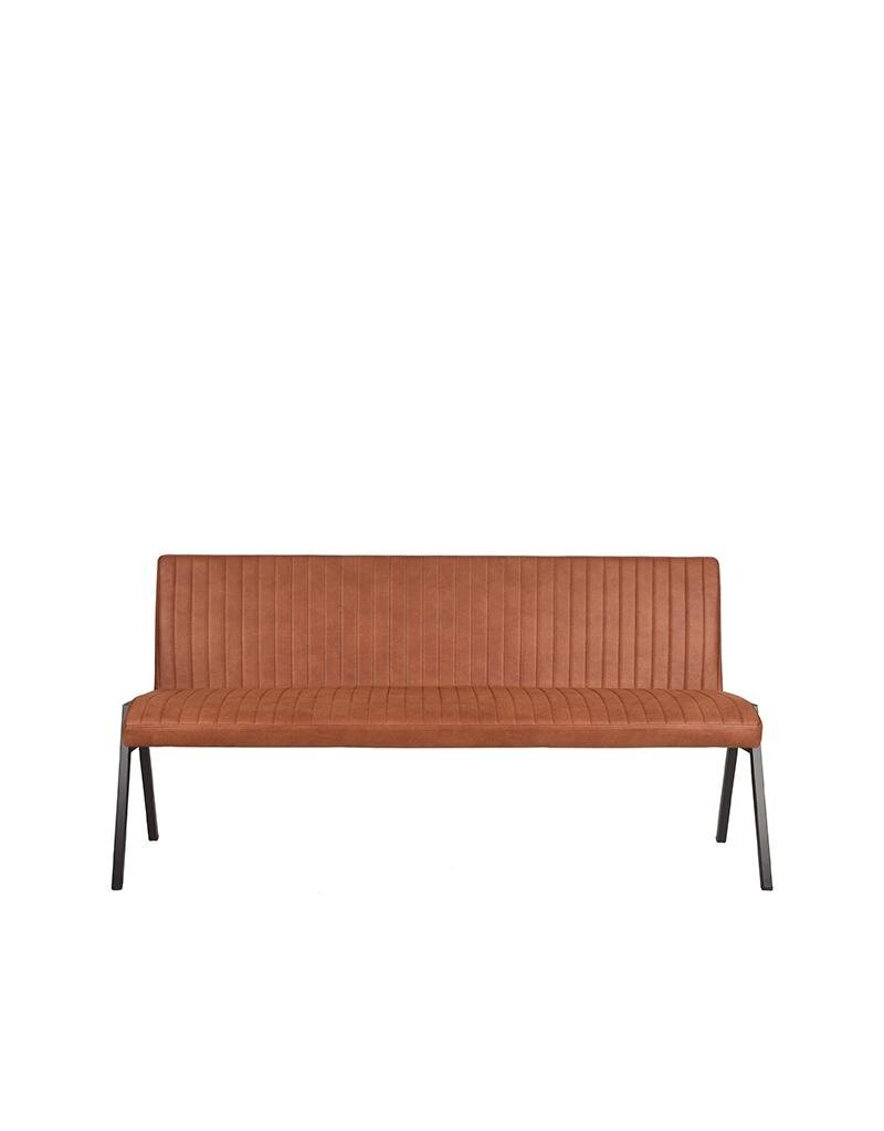 LABEL51 LABEL51 Eetkamerbank Matz - Cognac - Microfiber - 175 cm