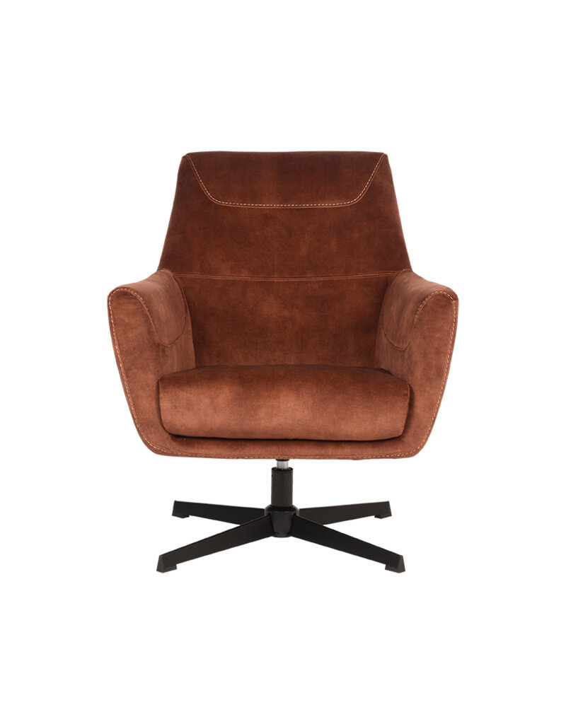 LABEL51 LABEL51 Fauteuil Toby - Rust - Velours