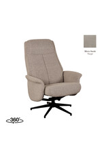 LABEL51 LABEL51 Fauteuil Bergen - Taupe - Micro Suede