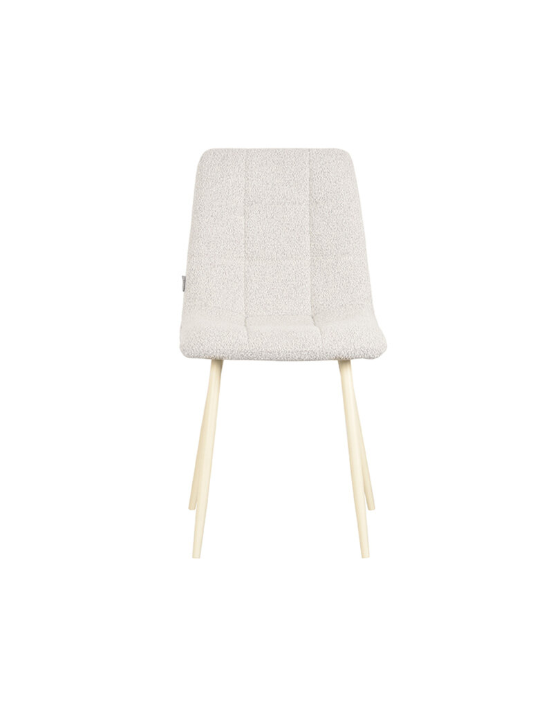 LABEL51 LABEL51 Eetkamerstoel Nino - Wit - Boucle