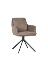 LABEL51 LABEL51 Eetkamerstoel Joy - Taupe - Microfiber