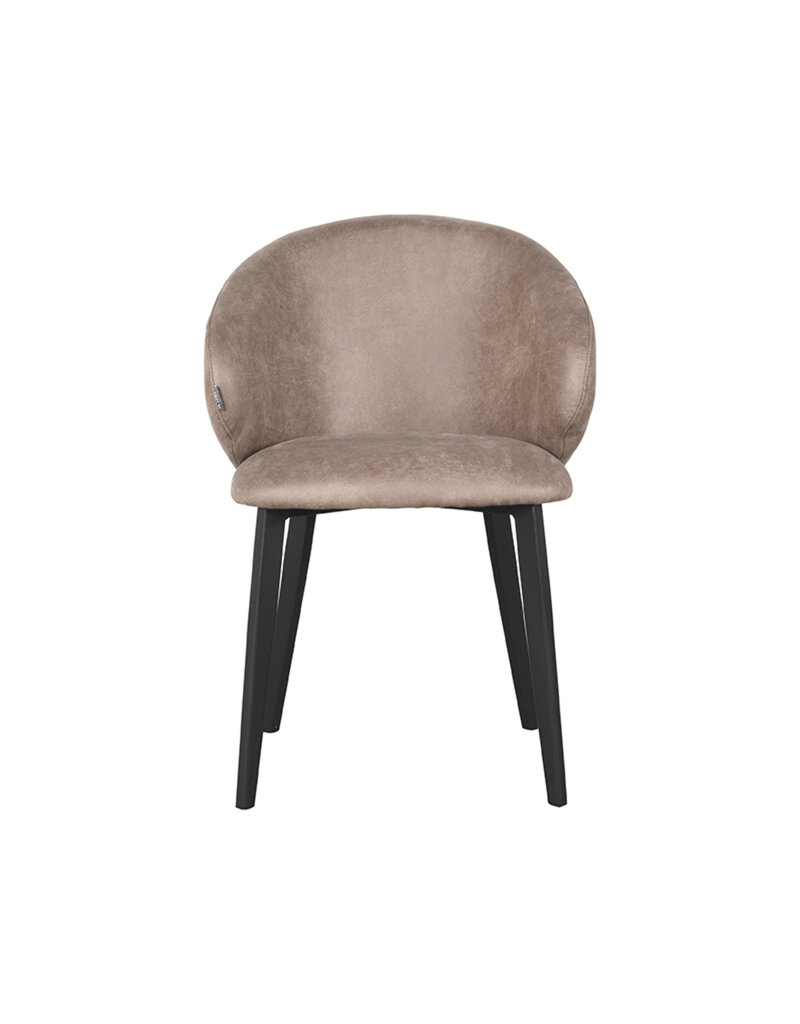 LABEL51 LABEL51 Eetkamerstoel Logan - Taupe - Microfiber