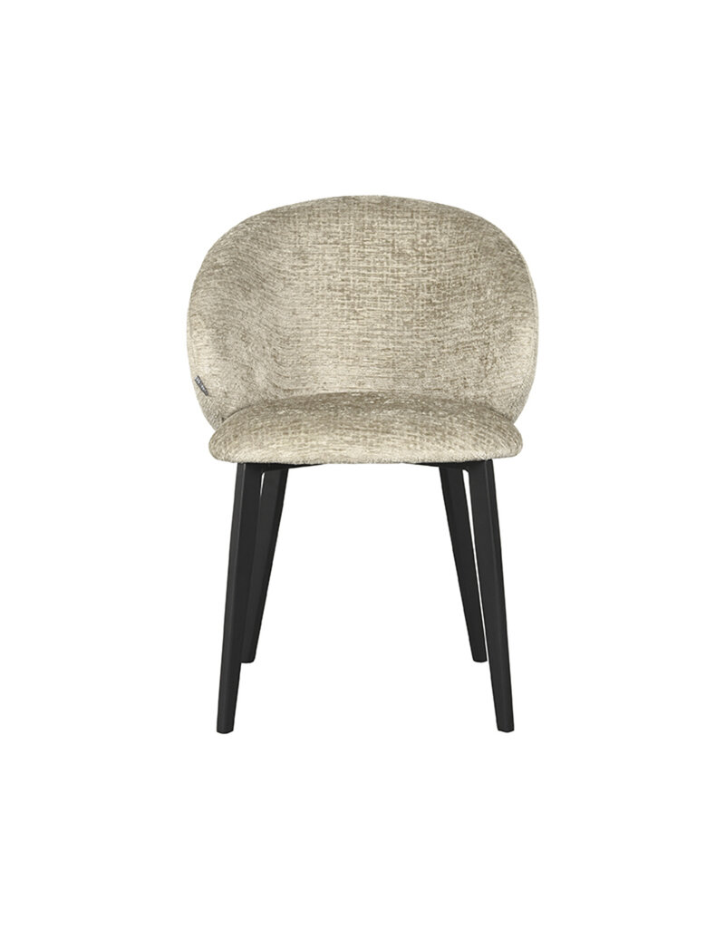LABEL51 LABEL51 Eetkamerstoel Logan - Beige - Fluweel