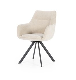 Damn LABEL51 Eetkamerstoel Beauty - Naturel - Boucle - Copy