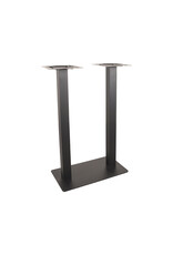 LABEL51 LABEL51 Bartafel Tafelpoot Dubbel - Zwart - Metaal - Dubbel - 108 cm