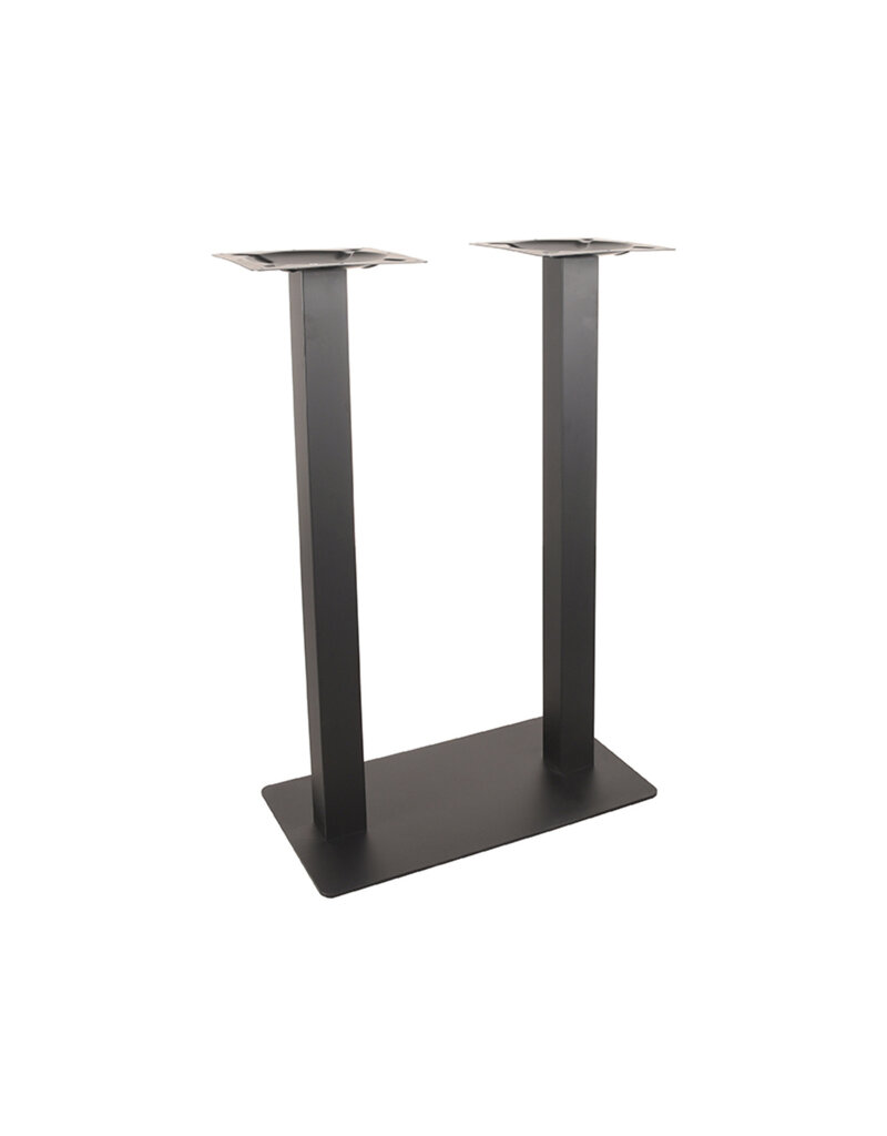 LABEL51 LABEL51 Bartafel Tafelpoot Dubbel - Zwart - Metaal - Dubbel - 108 cm
