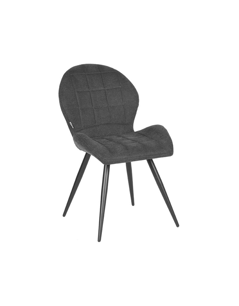 LABEL51 LABEL51 Eetkamerstoel Sil - Antraciet - Weave