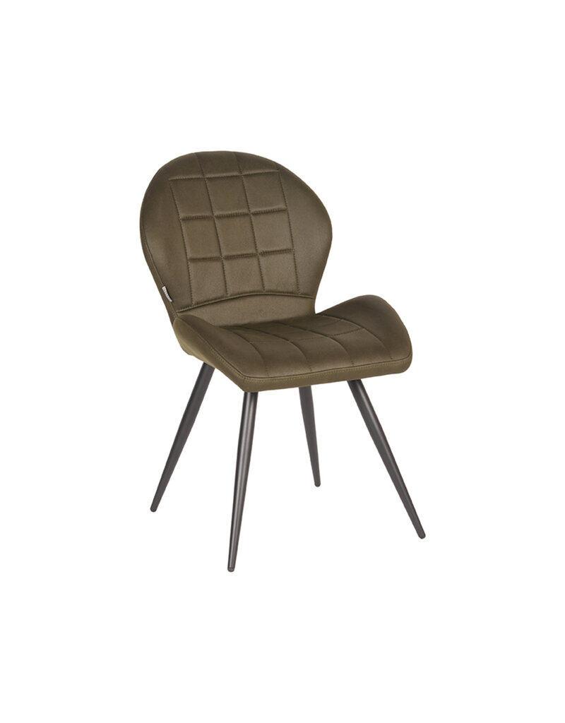 LABEL51 LABEL51 Eetkamerstoel Sil - Army green - Microfiber