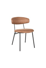 LABEL51 LABEL51 Eetkamerstoel Zack - Cognac - Microfiber