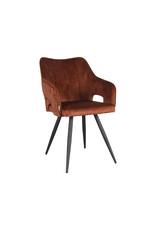 LABEL51 LABEL51 Eetkamerstoel Noud - Rust - Velours