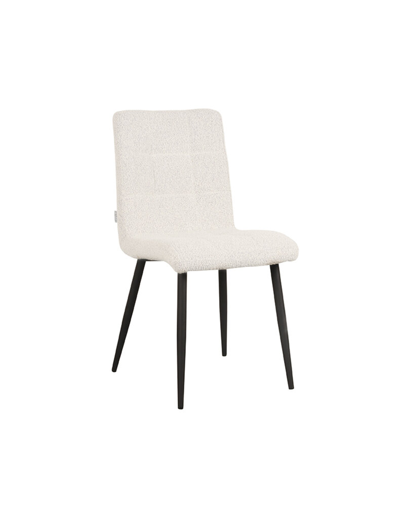 LABEL51 LABEL51 Eetkamerstoel Sam - Wit - Boucle