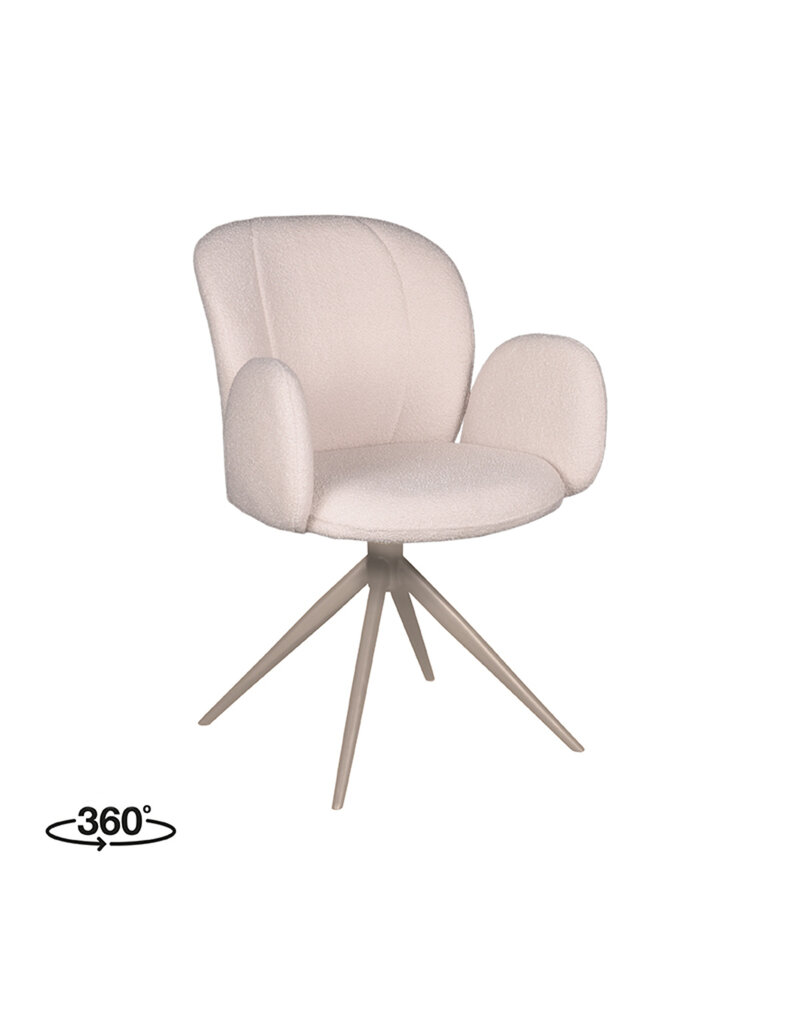 LABEL51 LABEL51 Eetkamerstoel Kimball - Naturel - Boucle