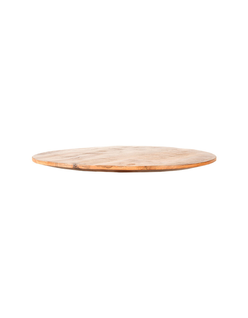 LABEL51 LABEL51 Eetkamertafel Tafelblad Sloppy Edge - Rough - Mangohout - Rond - 70 cm