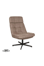 LABEL51 LABEL51 Fauteuil Alvar - Taupe - Micro Suede