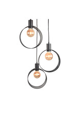 LABEL51 LABEL51 Hanglamp Ronda - Zwart - Metaal - 3-Lichts