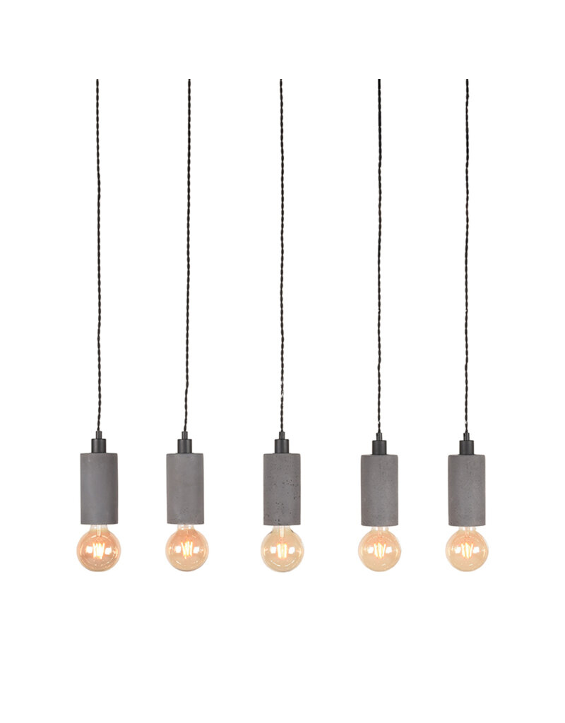 LABEL51 LABEL51 Hanglamp Fresco - Concrete - Beton - 5-Lichts