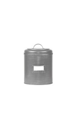 LABEL51 LABEL51 Opbergblik - Antiek grijs - Metaal - M - 14x14x20 cm