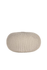 LABEL51 LABEL51 Poef Knitted - Naturel - Katoen - L