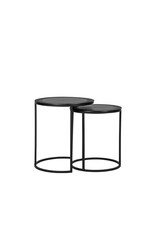 LABEL51 LABEL51 Salontafel Set Pair - Zwart - Metaal - 40 cm