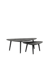 LABEL51 LABEL51 Salontafel Set Rock - Zwart - Mangohout