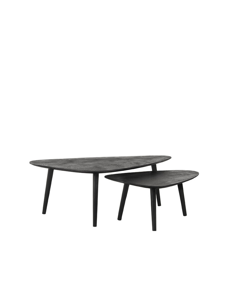 LABEL51 LABEL51 Salontafel Set Rock - Zwart - Mangohout