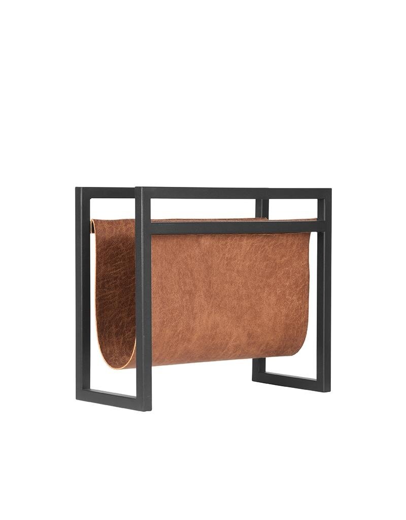 LABEL51 LABEL51 Magazinehouder - Cognac - Leder